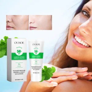 Ouhoe 60g Anti Uv Sunscreen Spf50+ Centella Asiatic Solar Sunblock Moisturize Face Refreshing Oil Control Summer Sunscreen Cream