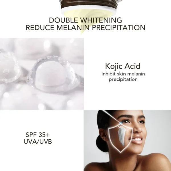 AILKE Remove Dark Spots Freckle Whitening Face Care Cream Set, With Kojic Acid Spf Uva & Uvb, Sunscreen Facial Skin Moisturizer - Image 6