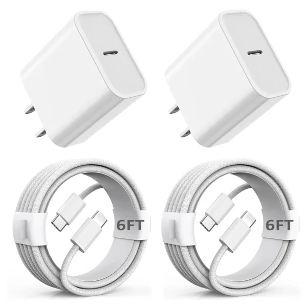 For iPhone 16 Charger Fast Chargnig,[2Pack] 6ft USB C to USB C Cable for iPhone 16/16 Pro/15 Pro Max/15 Pro/15 Plus/15,iPad
