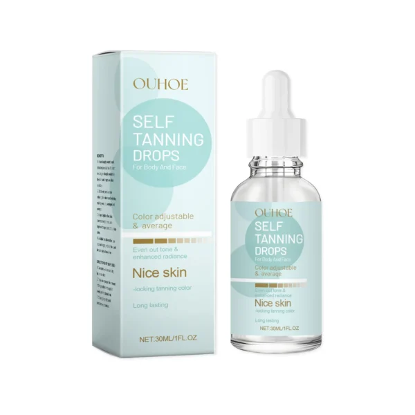 Self Tanning Drops Bronzed Sunless Solarium Sexy Suntan Sun UV Block Tanner Indoor Naturally Darken Face Body Beauty Essence Oil - Image 2