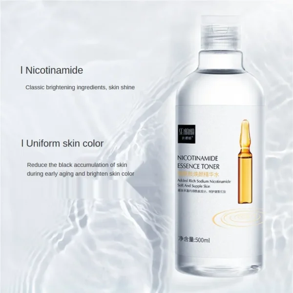 500ml Hyaluronic Acid Facial Essence Moisturizing Whiten Pore Shrink Anti-aging Freckle Anti Wrinkle VC Niacinamide Face Serum - Image 5