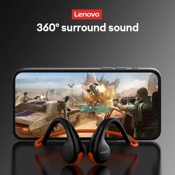 Original Lenovo X7 Air Conduction Headphone Wireless Bluetooth 5.3 Earphones Bone Conduction Headset Outdoor Sports EarHook Mic - Image 5