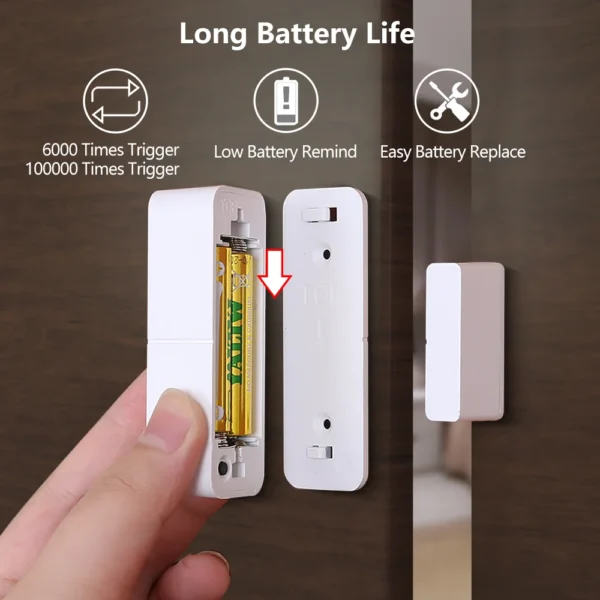 Tuya WiFi Zigbee Door Sensor Contact Sensor Open Closed Detector Smart Home Alarm Security Protection Work with Aleax Smart Life - Image 5
