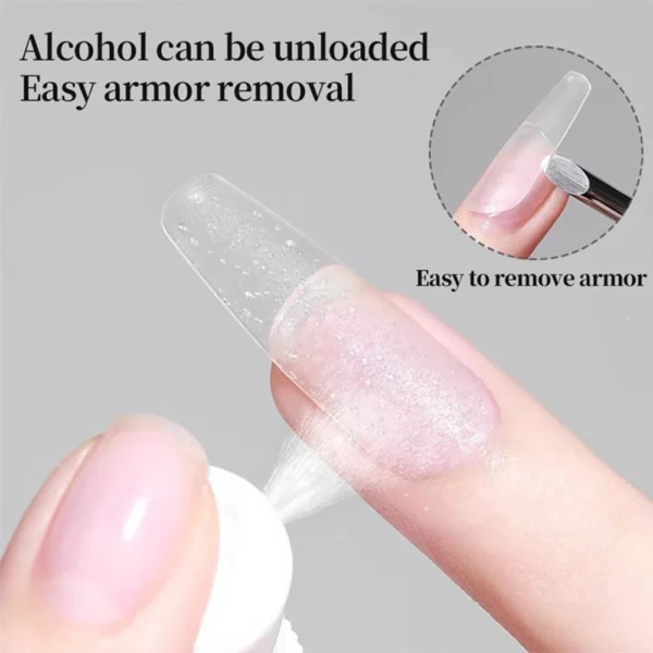1PCS UV/LED Gel Nail Glue Crystal Clear Strong Adhesive For False Nails Rhinestone & Resin Gem Application Easy Removal - Image 4