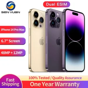 Apple iPhone 14 Pro Max 6.7" dual esim Face ID NFC 128/256/512GB ROM 6GB RAM IOS A16 48MP Retina OLED Unlocke 14 pro max