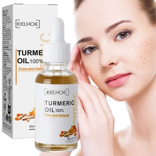 3pcs Turmeric Serum Oil Facial Moisturizing Brighten Essence Suitable For Dry Skin, Redness and Dark Spot Skin Blemishes - Image 2