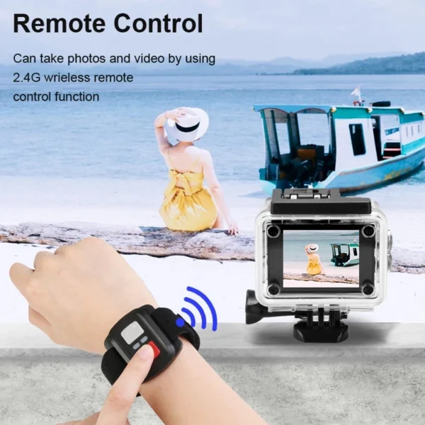 4K Action Camera 1080P/30FPS WiFi 2.0" 170D Underwater Waterproof Helmet Video Recording Camera Sports Cameras Outdoor Mini Cam - Image 3