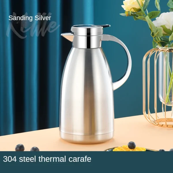 2300ML Double-Wall Stainless Steel Insulated Flask Vacuum Hot Water Thermos Jug Household Drinkware Kettle