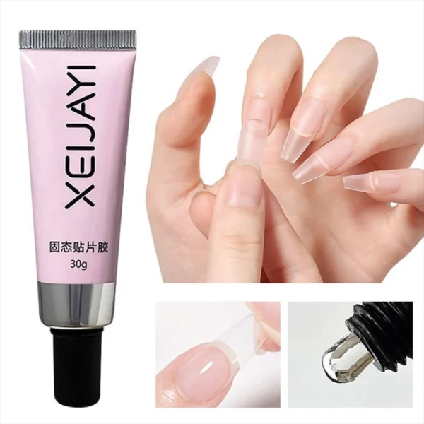 1PCS UV/LED Gel Nail Glue Crystal Clear Strong Adhesive For False Nails Rhinestone & Resin Gem Application Easy Removal - Image 5