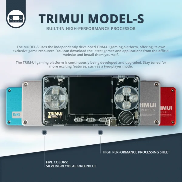 TRIMUI Model S Handheld Game Console 2.0 Inch IPS Screen Mini Portable Player 15000plus Classical Games Retro Game Console - Image 2