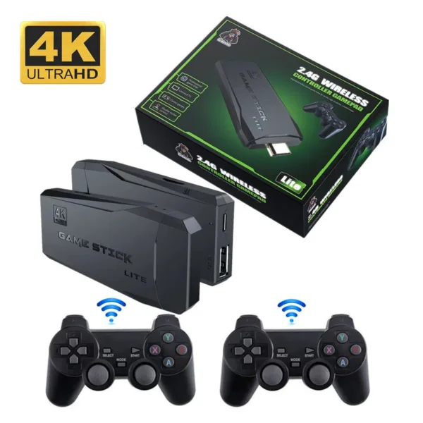 Video Game Sticks M8 Console 2.4G Dual Wireless Controller Game Stick 4K 10000 games 64GB Retro game For Dropshiopping Xmas Gift - Image 6