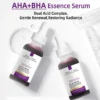 AHA+BHA Salicylic Acid Exfoliating Face Serum Deep Pore Cleansing & Gentle Surface Exfoliation Smooth Skin Brighten Complexion