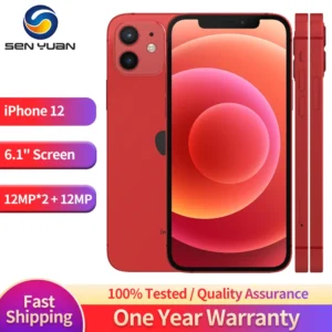 Apple iPhone 12 Face ID 6.1" 4G RAM 64GB/128GB/256GB ROM Unlocked Smartphone OLED Screen A14 Bionic Chip Dual 12MP Cameras 12