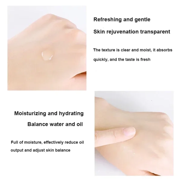 500ml Hyaluronic Acid Facial Essence Moisturizing Whiten Pore Shrink Anti-aging Freckle Anti Wrinkle VC Niacinamide Face Serum - Image 2