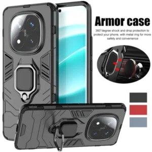 Kickstand Case For Xiaomi Redmi Note 14 Pro 5G Note 14 Pro+ Plus Cover With Ring Stand Magnetic Bracket Shell Fundas Coque