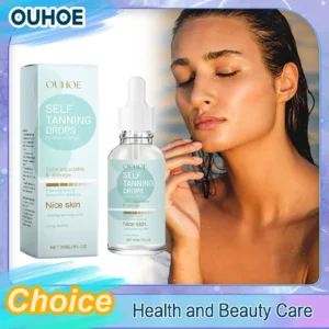 Self Tanning Drops Bronzed Sunless Solarium Sexy Suntan Sun UV Block Tanner Indoor Naturally Darken Face Body Beauty Essence Oil