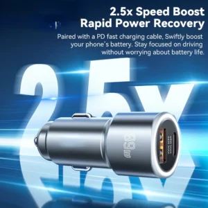 USB Car Charger 89W QC4.0 Fast Charging USB Type C Car Phone Charger For iPhone 15pro Oppo Huawei P60 Pro Car Charger