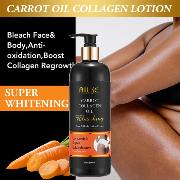 AILKE Skin Whitening Face Serum, Reduce Spots, Moisturizing, Even Skin Tone, With Organic Collagen, Skin Lightening Body Serum - Image 4
