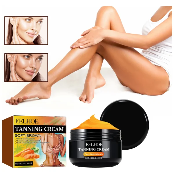 Beauty Blackout Cream for Outdoor Sunbathing and Natural Wheat and Bronze Skin Nourishing, Moisturizing, and Blacking Care Cream